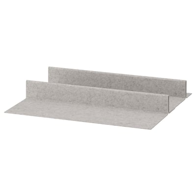 KOMPLEMENT felt shoe shelf angle insert, light gray, rectangular.