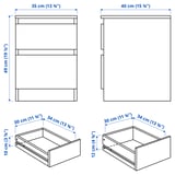 Illustration with measurements for the product: KULLEN.