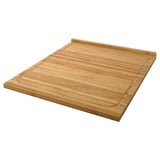 LÄMPLIG bamboo chopping board, rectangular, grooved edge.