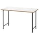 LAGKAPTEN table, grey with white pattern, metal legs. Modern, rectangular design.