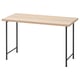 LAGKAPTEN: light brown & black desk, minimalistic design.
