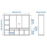 Illustration with measurements for the product: LAPPLAND.