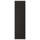 Option: LERHYTTAN black kitchen cabinet with beveled edges and solid wood frame.