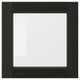 Black wooden frame with beveled edges, square shape.