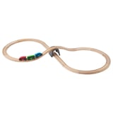 LILLABO wooden train set with loop track, colorful cars, and tunnel. Ideal for kids imaginative play.