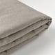 Option: A neatly folded grey fabric with a subtle herringbone pattern, showcasing a smooth, soft texture.