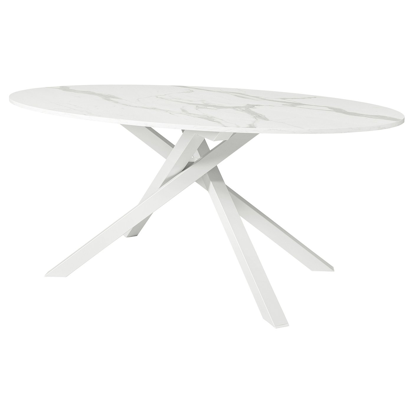 MARIEDAMM table, white marble effect, 180x100 cm - IKEA Belgium