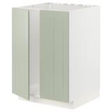 Ikea METOD kitchen unit, light green, rectangular, flat panel design.