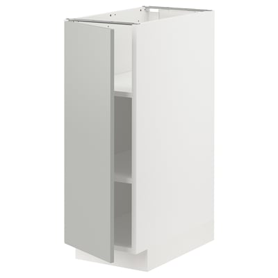 METOD: white kitchen cabinet, modern, light grey, square.