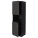 METOD kitchen cabinet, matte black, rectangle, modern design with adjustable shelves.