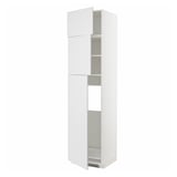 White METOD kitchen cabinet, modern minimalist design with adjustable shelves.