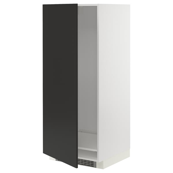 METOD kitchen cabinet in black with adjustable shelf, modern design.