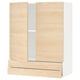 Option: A light wood-colored kitchen cabinet with two doors and a drawer from ikeas METOD system.