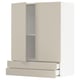 Beige METOD kitchen cabinet with two doors and two drawers.