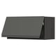 METOD kitchen unit, dark grey, modern, rectangular, wooden texture, sleek design.