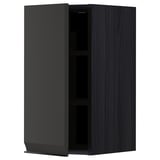 METOD kitchen cabinet: matte black, square, modern design with simple lines.
