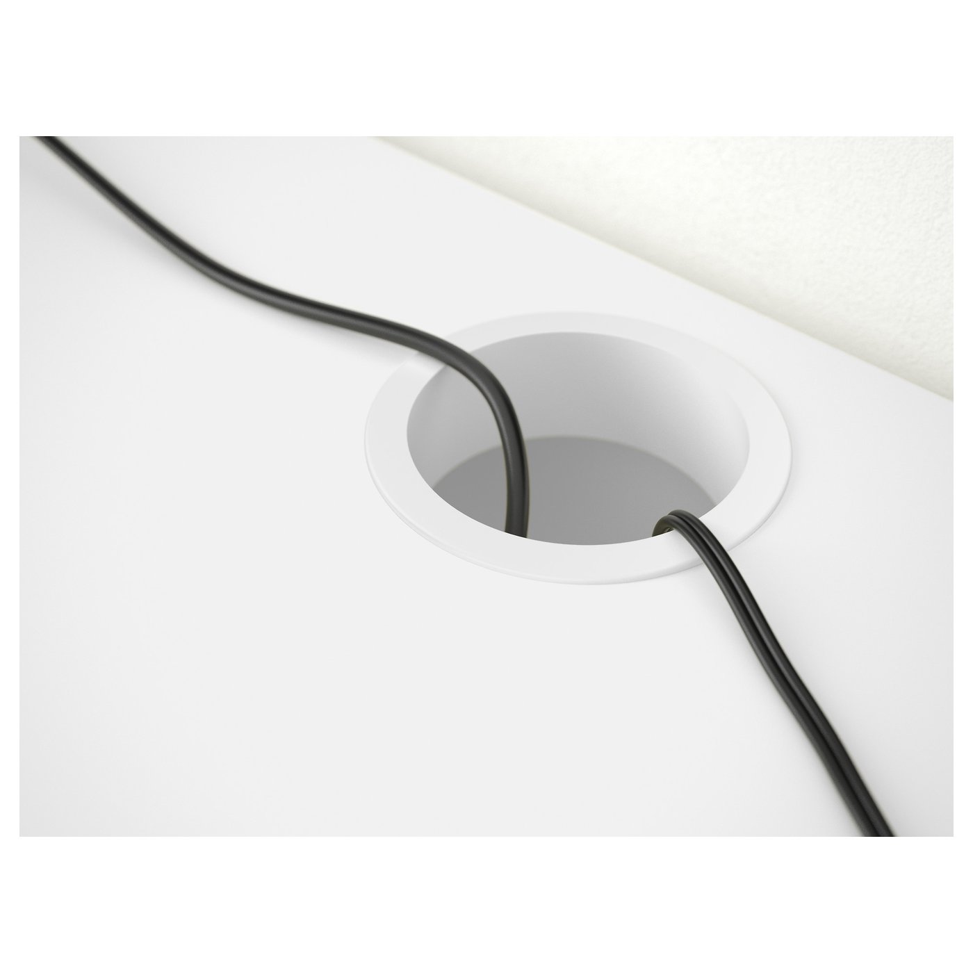 MICKE White Desk 105x50 cm - Compact & Stylish