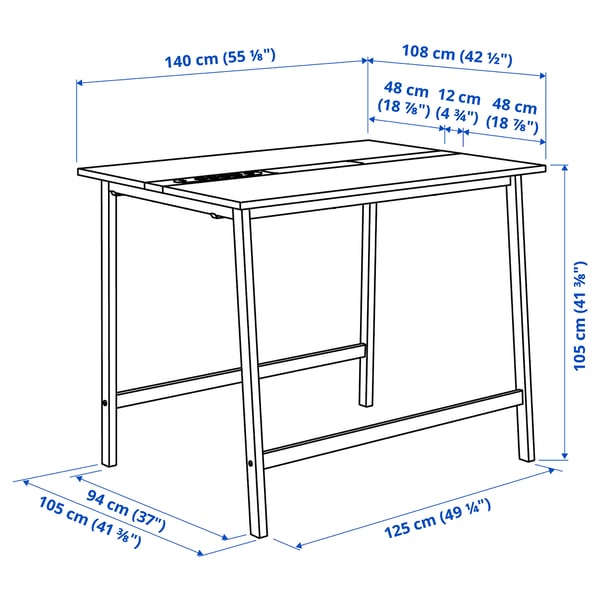 Illustration with measurements for the product: MITTZON.