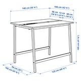 Illustration with measurements for the product: MITTZON.