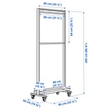 Illustration with measurements for the product: MITTZON.