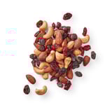 A mix of nuts and dried cranberries, MUNSBIT, a portable snack with a crunchy texture, perfect for energy on the go.