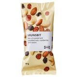 IKEA MUNSBIT - roasted nuts, cranberries, raisins trail mix packet, 60g.