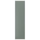 Option: Rectangular, grey-green NICKEBO kitchen cabinet front panel with smooth texture.