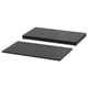 Option: Image shows two dark grey rectangular NORDLI storage shelves, one above the other.