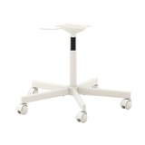A white ÖRFJÄLL adjustable office chair base with five casters. It has a star-shaped metal base and a height adjustable column.
