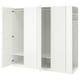 PAX / FORSAND Wardrobe, white/white, 220x60x201 cm