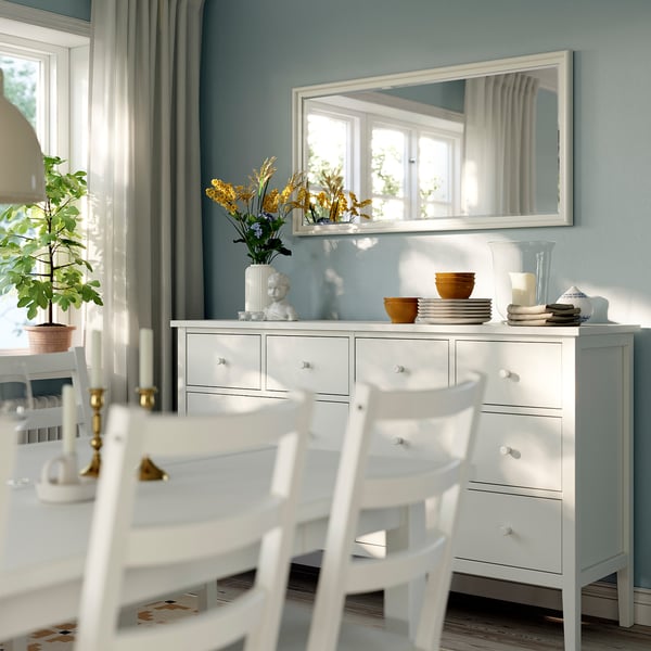 PINGSTSYREN Mirror, white, 60x120 cm