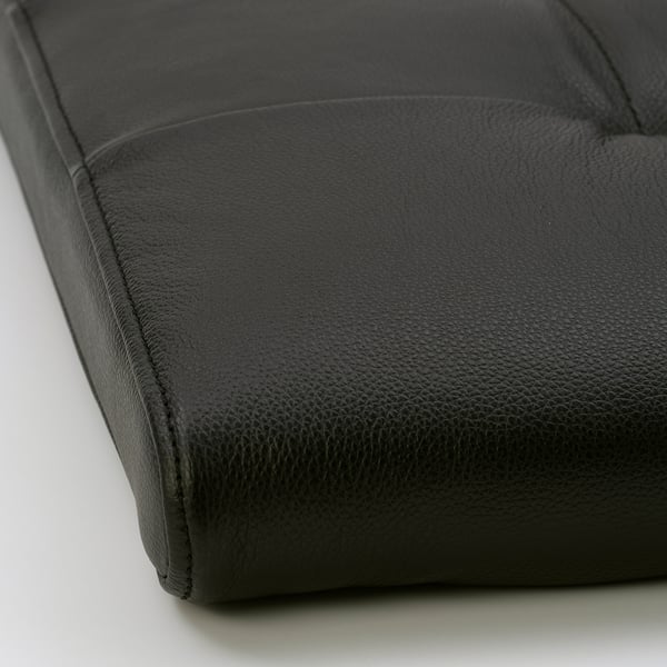 POÄNG Armchair and footstool, birch veneer/Grann black
