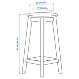 Illustration with measurements for the product: RÄVSTEN.