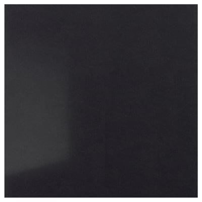 Black rectangular quartz wall panel, smooth and sleek.