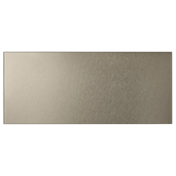RIKSVIKEN light bronze metallic front panel, rectangular, sleek.