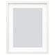Empty white RÖDALM picture frame, square, modern design, with protective plastic.