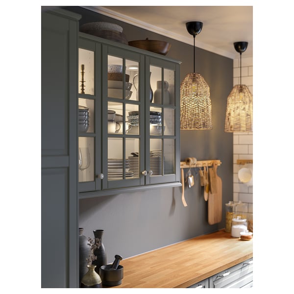 SÄLJAN Custom made worktop, oak effect/laminate, 63.6-125x3.8 cm