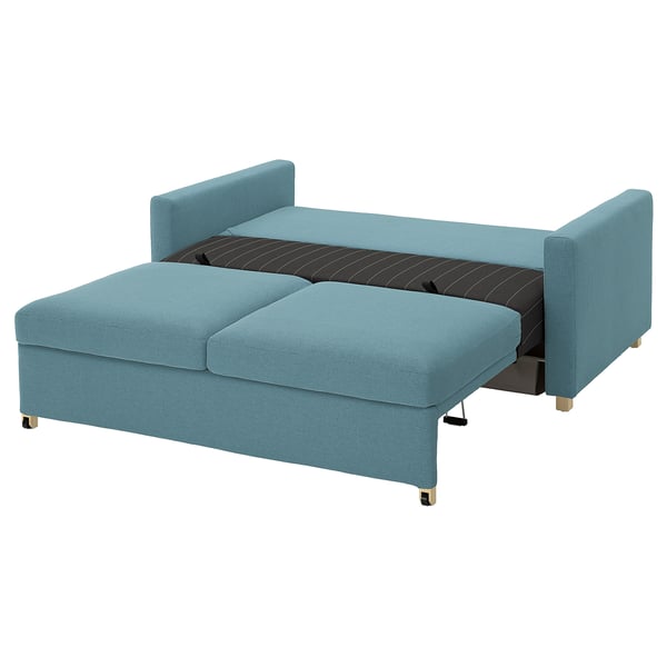SALTSJÖBADEN 2-seat sofa-bed, Fridtuna dark grey-blue