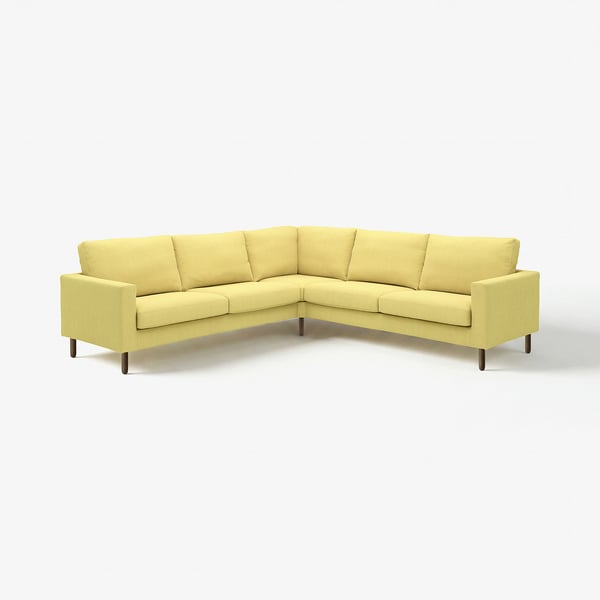 SALTSJÖBADEN Corner sofa, 4-seat, Fridtuna yellow
