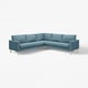 SALTSJÖBADEN Cover for corner sofa, 4-seat, Fridtuna dark grey-blue