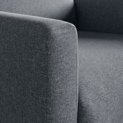 SALTSJÖBADEN Rocking and swivel armchair, Gunnared medium grey
