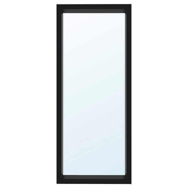 A black-framed SANDTORG mirror, suitable for various rooms, with a simple, rectangular design.