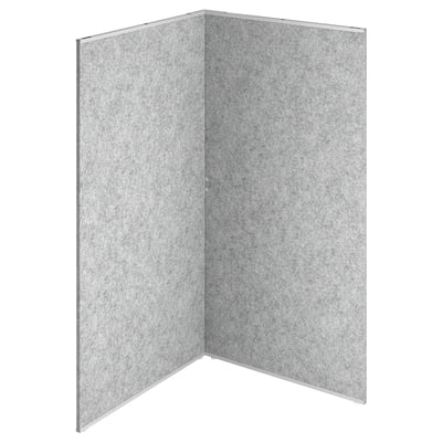 SIDORNA room divider, grey, fits together easily.