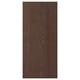 Option: A dark brown wooden panel with visible grain texture, featuring a sleek and simple rectangular shape ideal for modern decor.