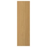 A SINARP door in light oak wood. Its rectangular with a smooth veneer finish. A solid oak edge adds stability and durability.