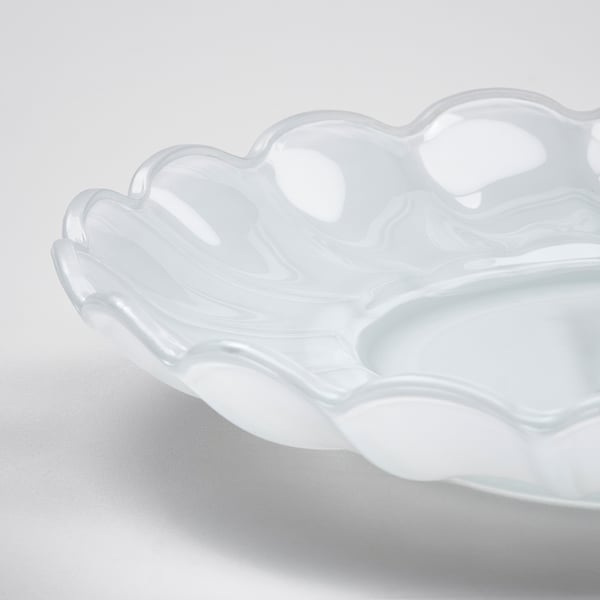 SMÅNÄCKROS Candle dish, white, 14 cm