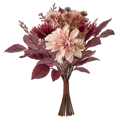 SMYCKA Artificial bouquet, in/outdoor pink, 40 cm