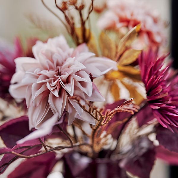 SMYCKA Artificial bouquet, in/outdoor pink, 40 cm