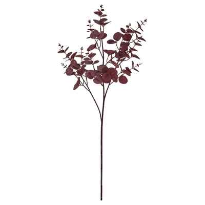 SMYCKA Artificial leaf, in/outdoor eucalyptus/red, 75 cm