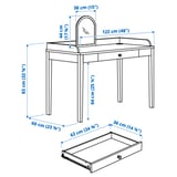 Illustration with measurements for the product: SMYGA.